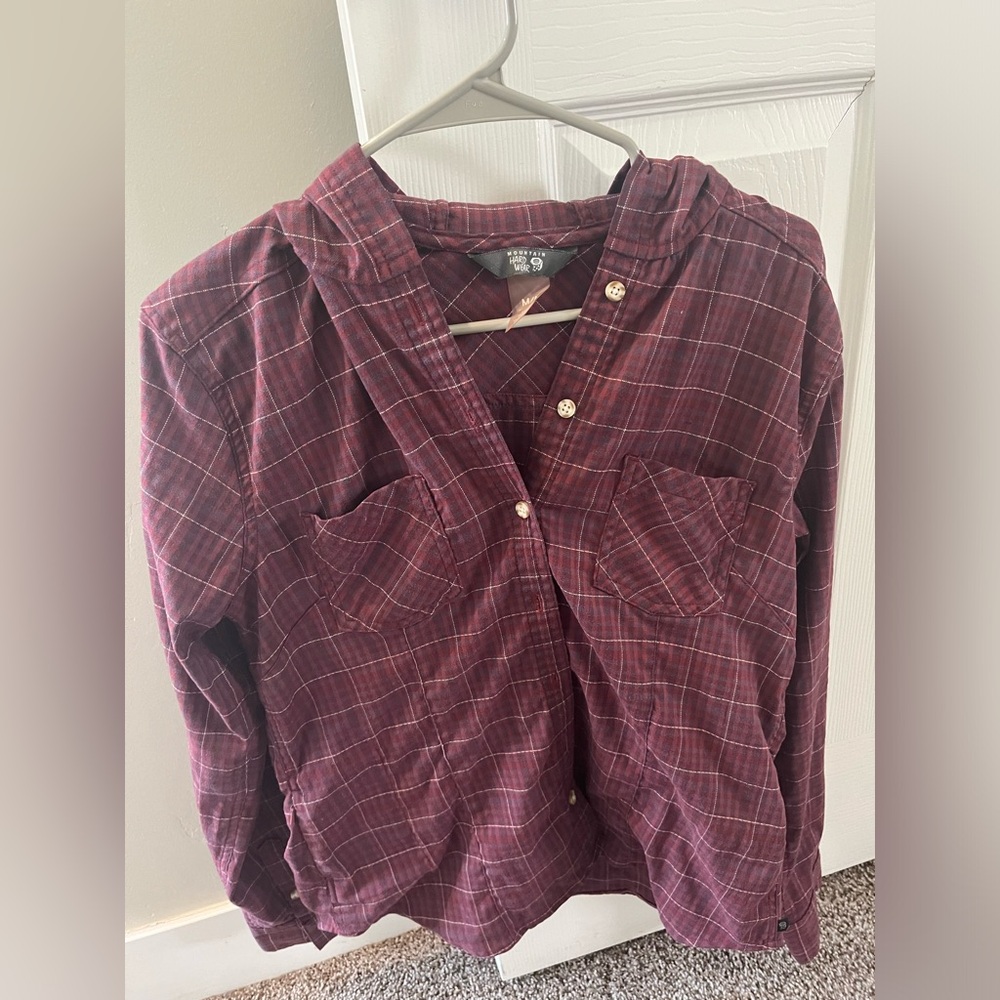 Mountain Hardwear Hooded lightweight flannel